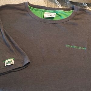 Porsche Grayish Blue with Green neckback Size XXL. Perfect condition, never worn